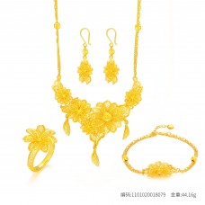 足金花團錦簇套裝